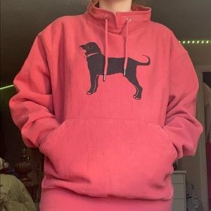 Pink the black dog brand sweater/hoodie